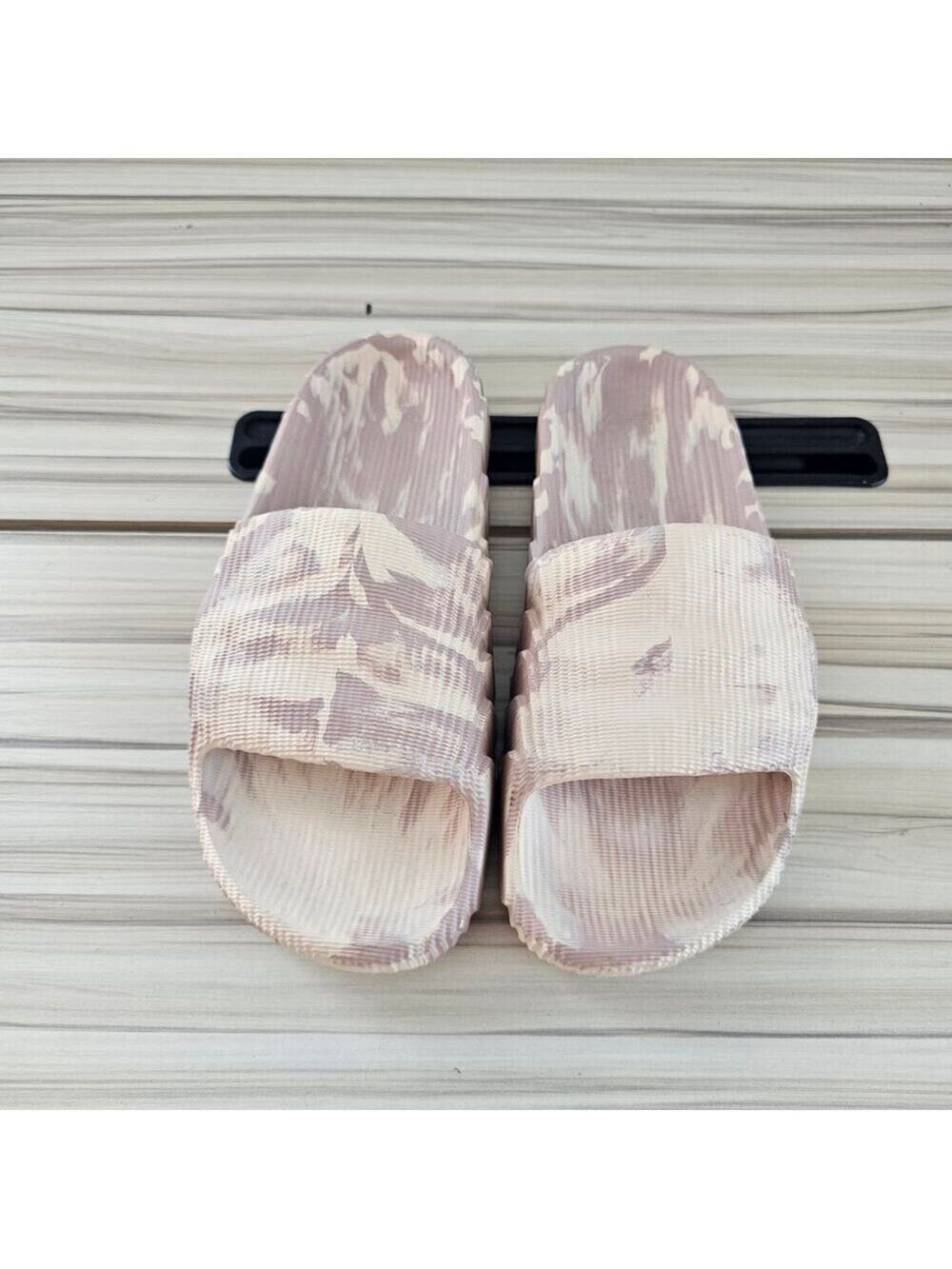 Adidas Originals Adilette 22 Men's Slide Sandals Sand Strata Size 6 - Picture 5 of 9